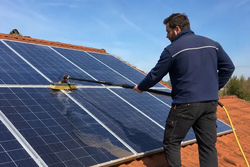 Nettoyage et entretien de panneaux solaires à Villeneuve-la-Comptal